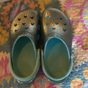 Disney Glitter Crocs